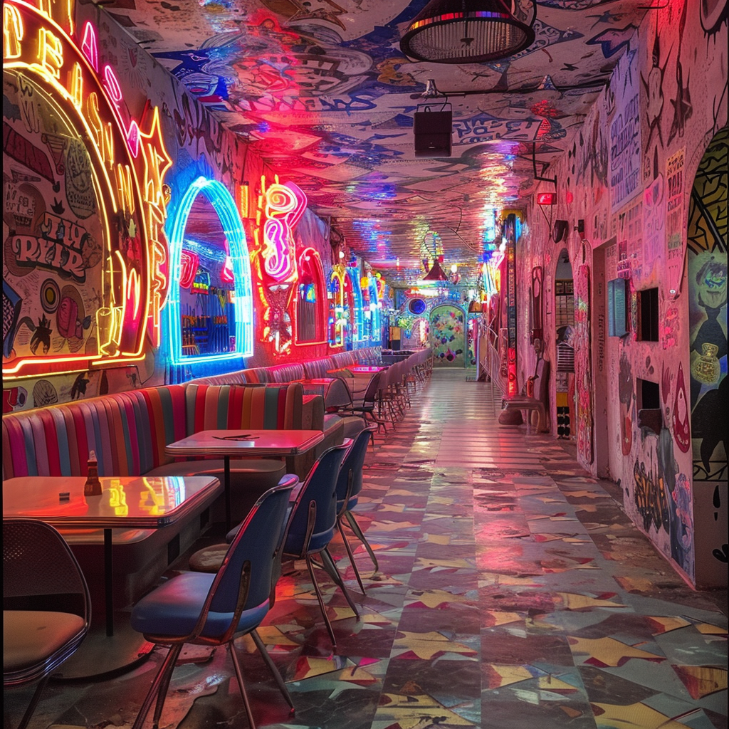 neon borden in het museum 2